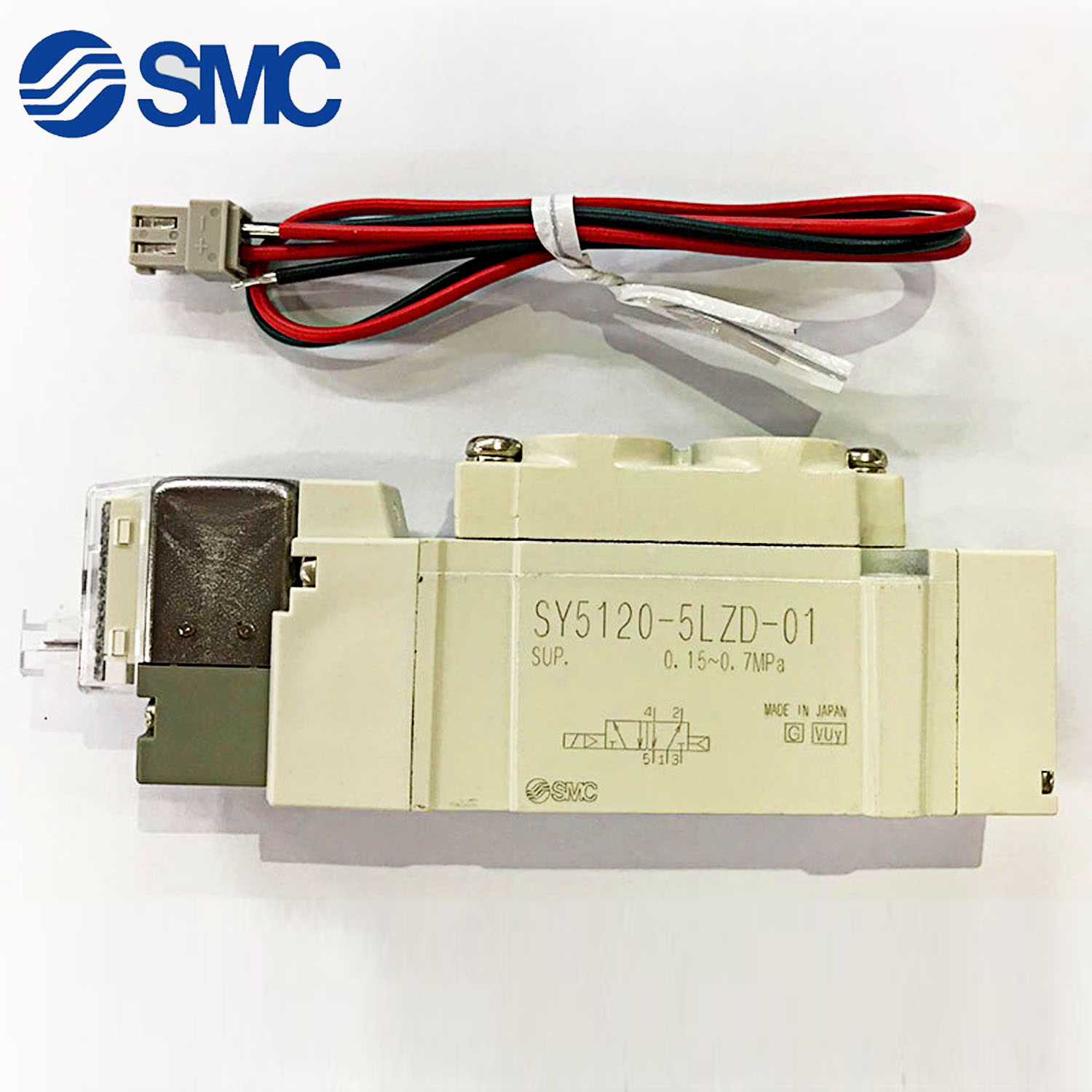SMC气动4、5通先导式电磁阀
